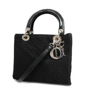 Christian Dior Lady Dior Nylon Shoulder Bag